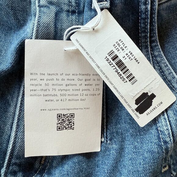 NWT AG Jeans The Aven Darted Straight Leg Jeans in Highgate Wash Size 31 - Picture 11 of 16